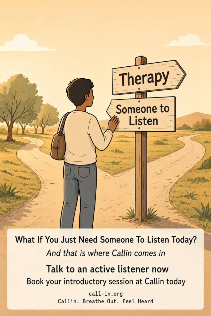non-clinical and affordable mental health support at callin support today