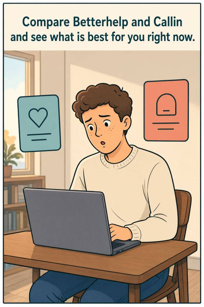 compare betterhelp and callin and find out which works best for you