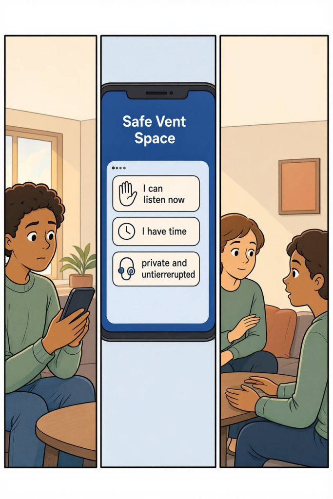 callin is a safe space to vent without feeling like a burden