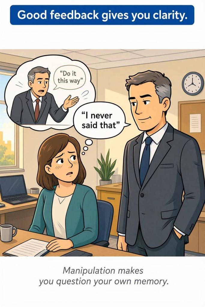 what are the ways you can spot a manipulative boss at work?