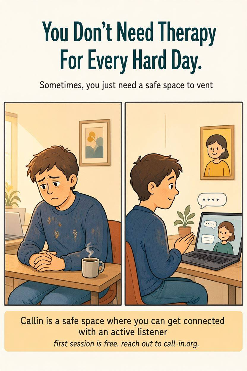 get non-clinical mental health support at callin support today
