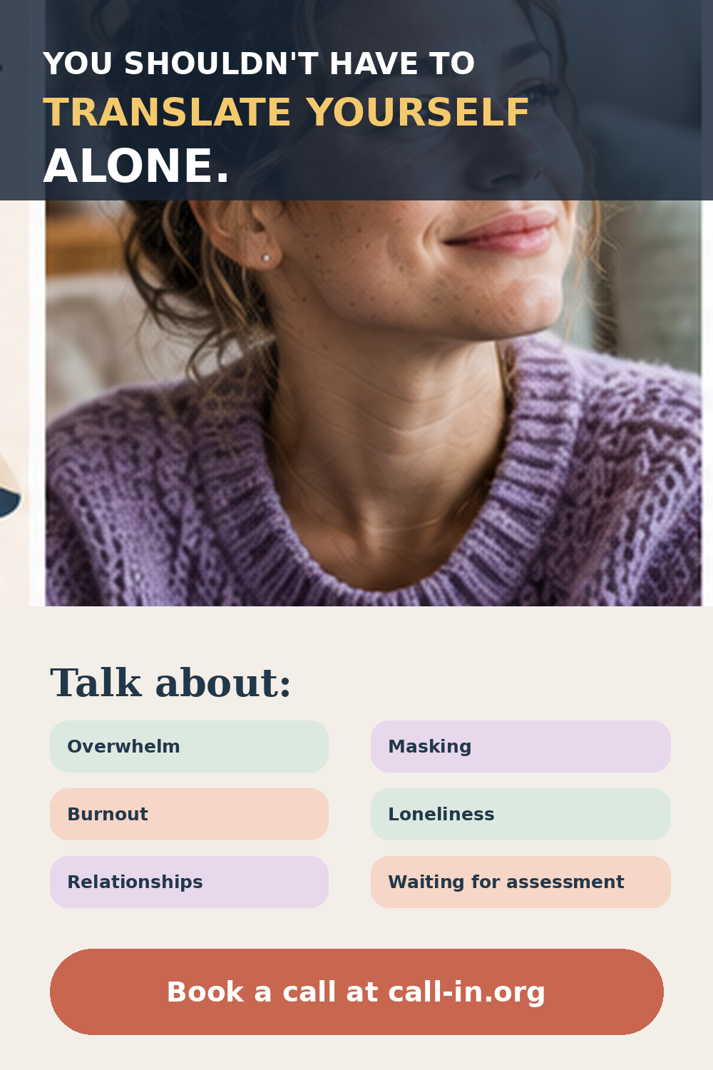 non-clinical mental support for neurodivergence
