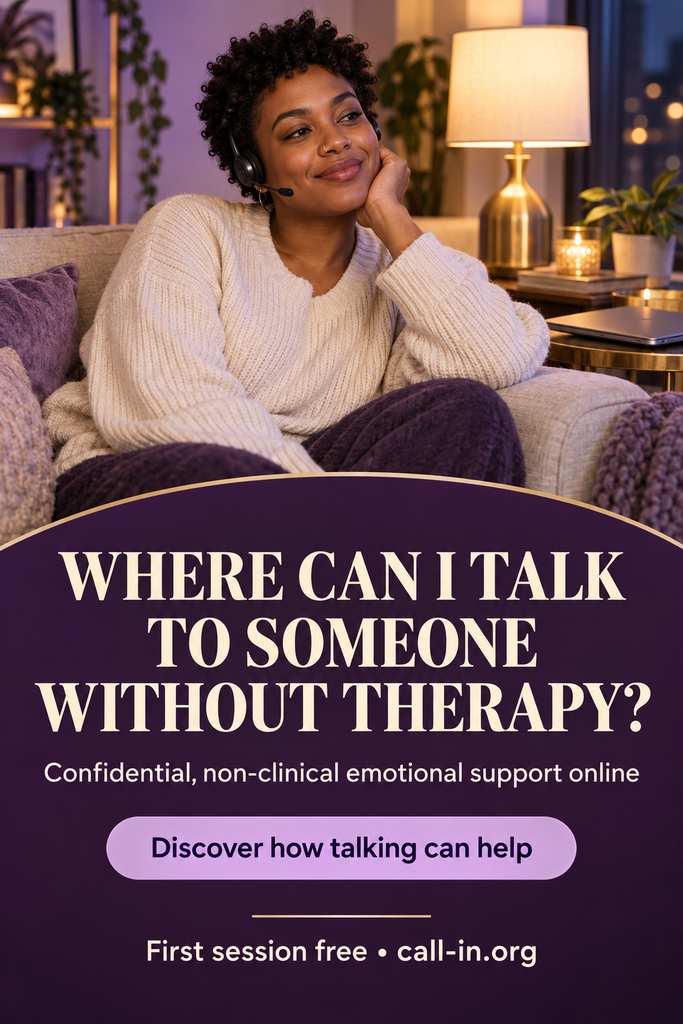 improve your mental health by talking with call-in.org today.