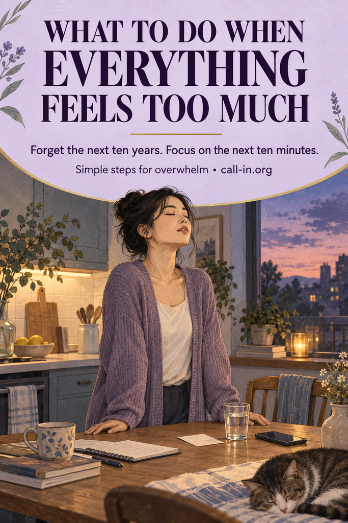 what to do when i can't cope with life