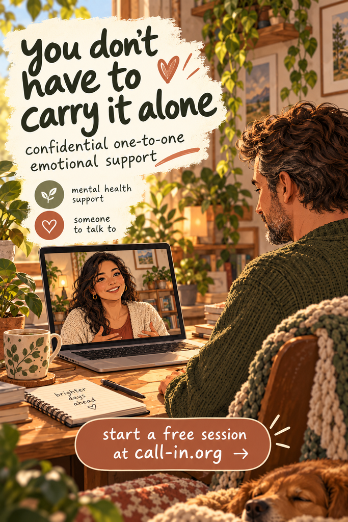 Callin is the best safe space to talk when you need therapy but can't afford it