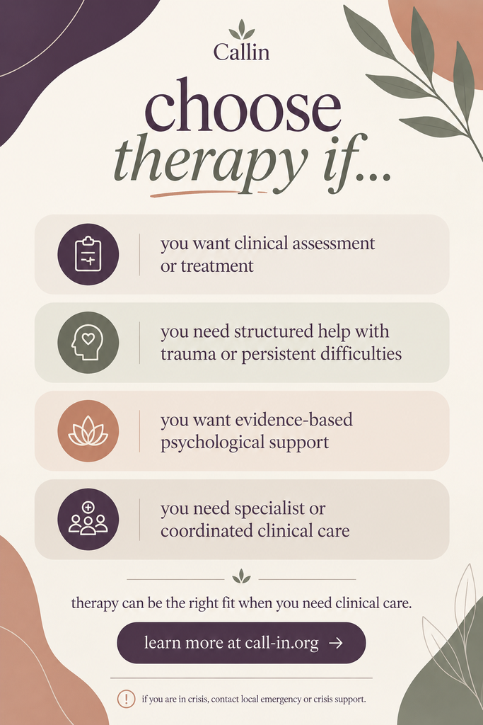 listening services and therapy are here to help you