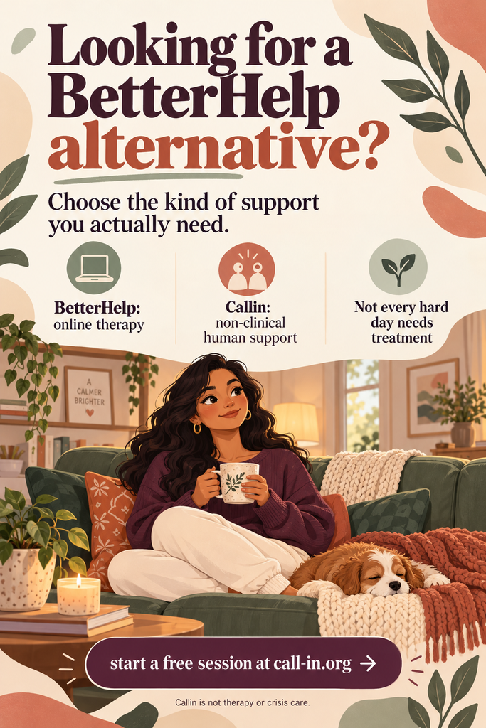 betterhelp alternative to therapy is callin support UK