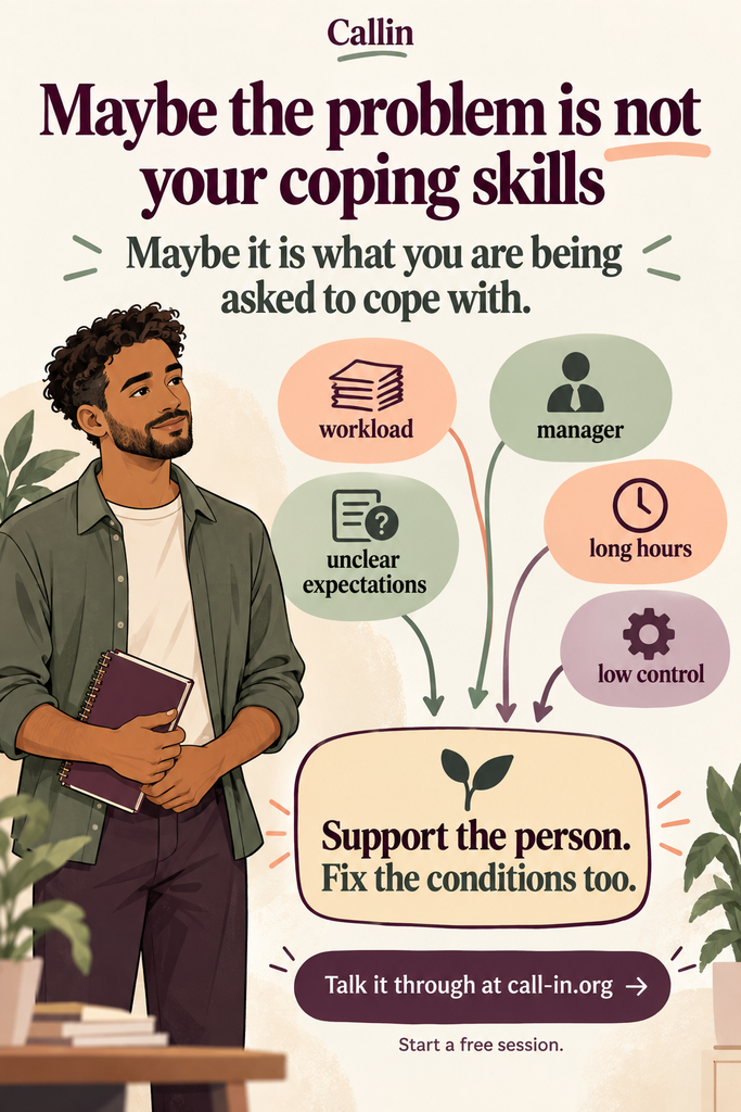 talk to someone when you hate going to work and feeling burnout