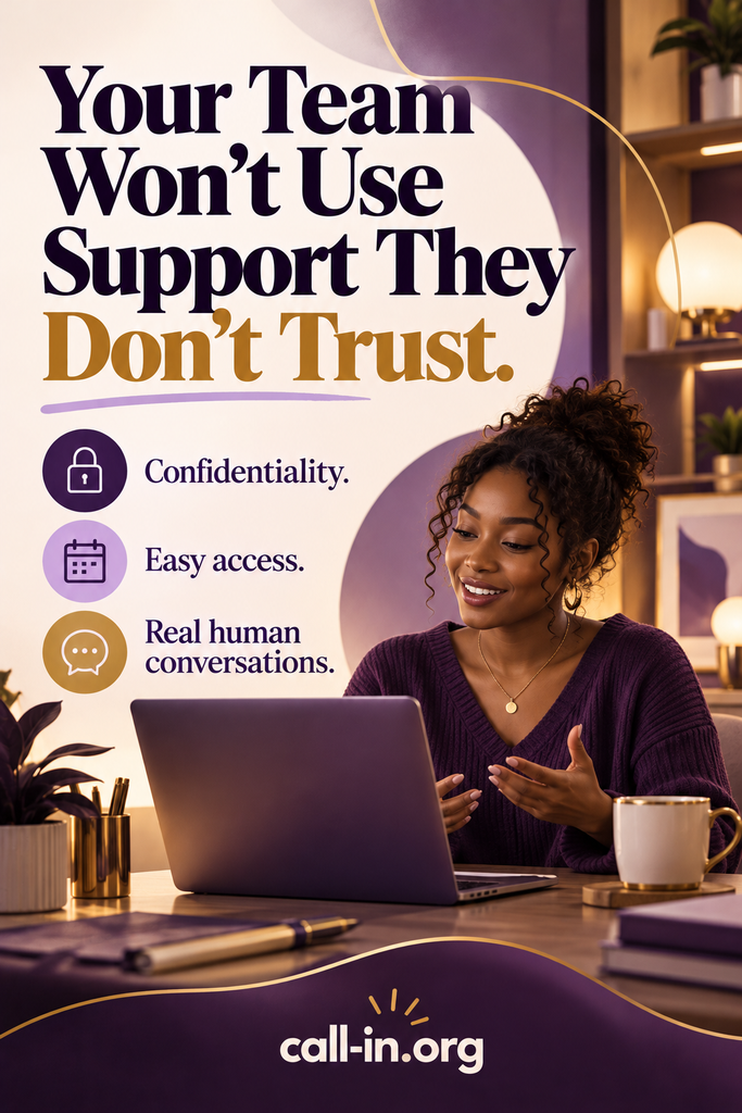 EAP pricing and Callin’s Human Continuity™ approach aims to keep a person with the same listener wherever operationally possible. That can make it easier to build trust over time, rather than repeatedly explaining the same context to a new person.